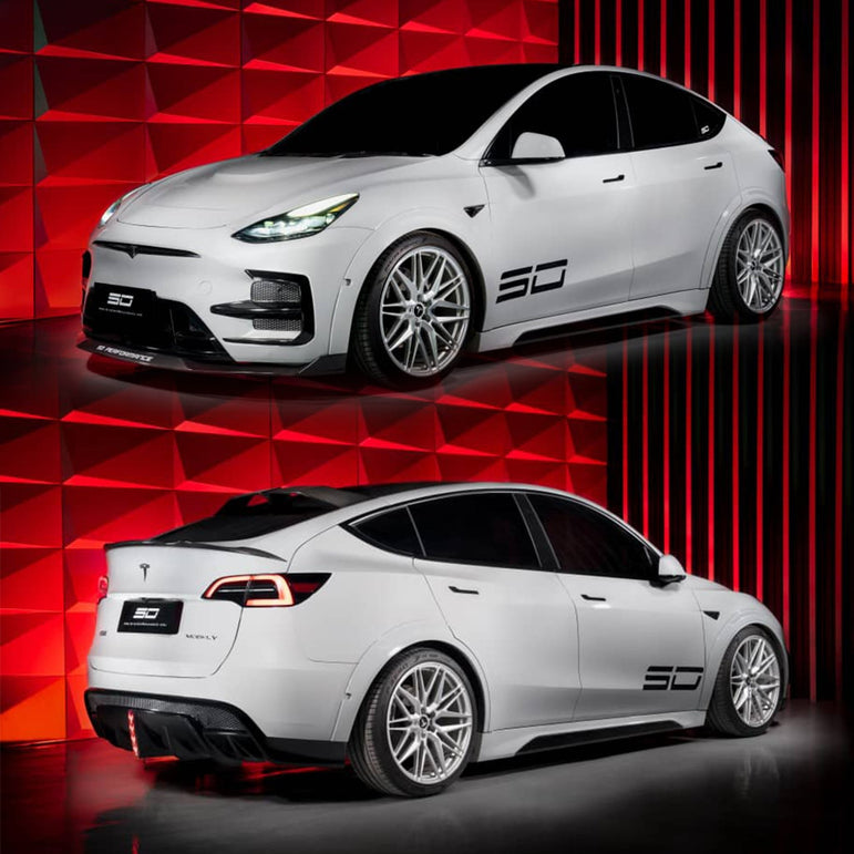 SD Carbon Tesla Model Y PP Front Bumper Aftermarket Carbon Fiber Part / Bodykit - Robot Bodykits