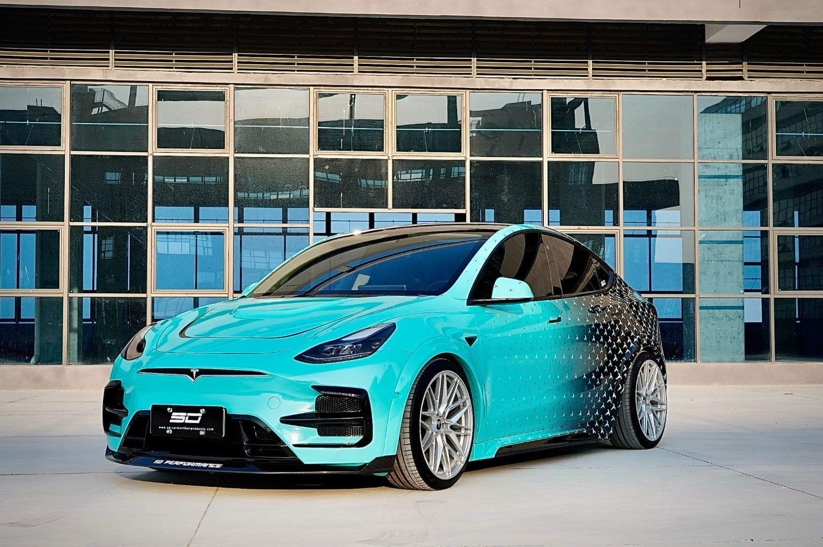 SD Carbon Widebody Wheel Arches For Tesla Model Y / Performance Aftermarket Carbon Fiber Part / Bodykit - Robot Bodykits
