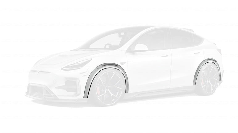 SD Carbon Widebody Wheel Arches For Tesla Model Y / Performance Aftermarket Carbon Fiber Part / Bodykit - Robot Bodykits