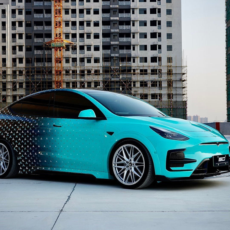 SD Carbon Widebody Wheel Arches For Tesla Model Y / Performance Aftermarket Carbon Fiber Part / Bodykit - Robot Bodykits