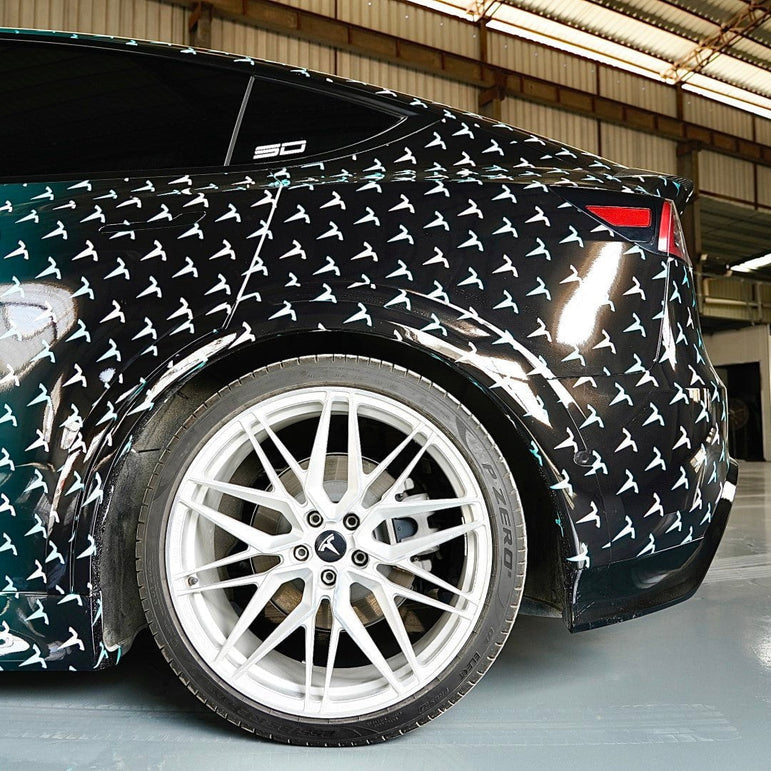 SD Carbon Widebody Wheel Arches For Tesla Model Y / Performance Aftermarket Carbon Fiber Part / Bodykit - Robot Bodykits