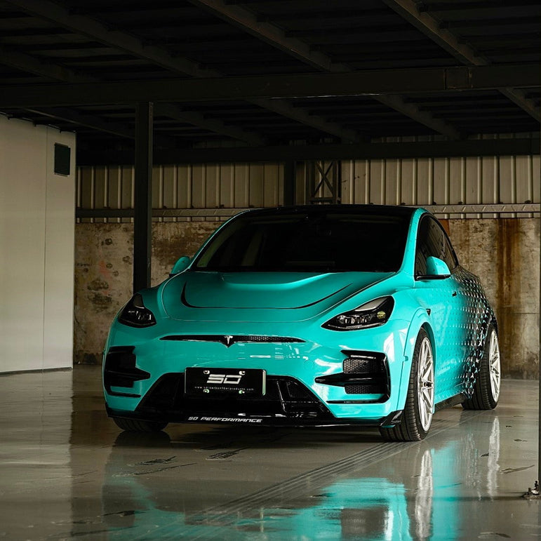SD Carbon Widebody Wheel Arches For Tesla Model Y / Performance Aftermarket Carbon Fiber Part / Bodykit - Robot Bodykits