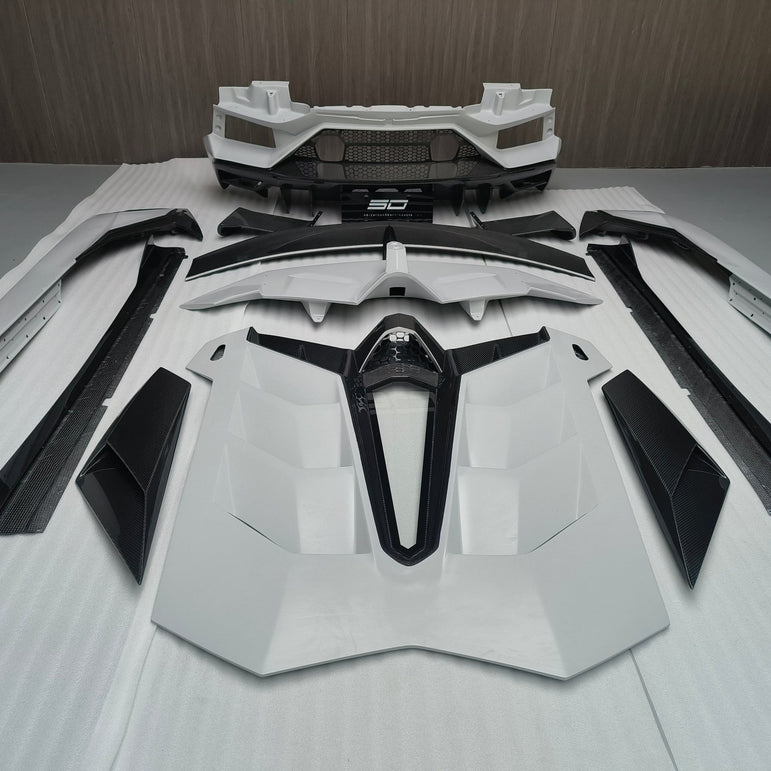 SD Dry Carbon Fibre Conversion Full Body Kit Conversion for Lamborghini Aventador LP700/720/740/750 Upgrade to SVJ Full Body Kit Aftermarket Carbon Fiber Part / Bodykit - Robot Bodykits