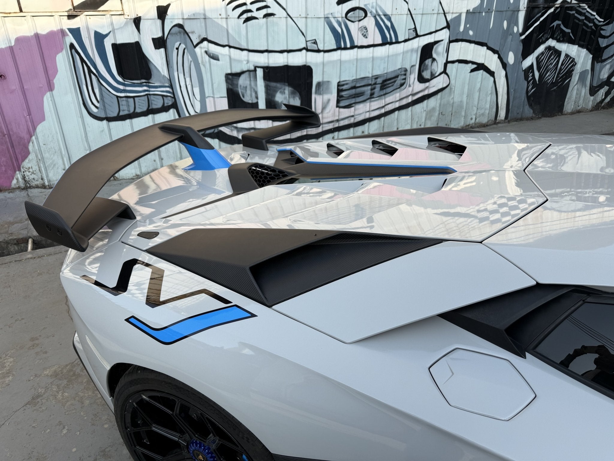 SD Dry Carbon Fibre Conversion Full Body Kit Conversion for Lamborghini Aventador LP700/720/740/750 Upgrade to SVJ Full Body Kit Aftermarket Carbon Fiber Part / Bodykit - Robot Bodykits