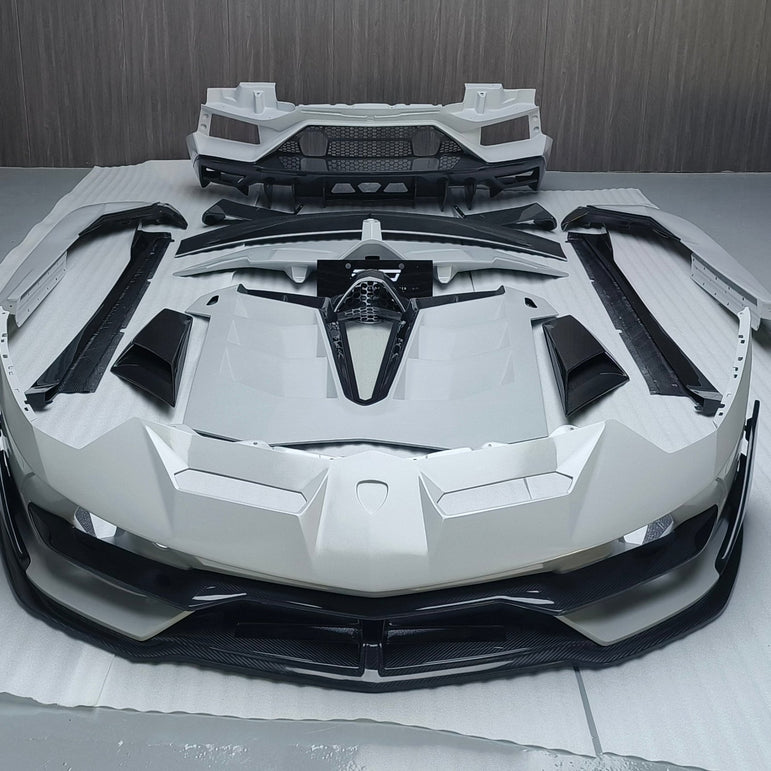 SD Dry Carbon Fibre Conversion Full Body Kit Conversion for Lamborghini Aventador LP700/720/740/750 Upgrade to SVJ Full Body Kit Aftermarket Carbon Fiber Part / Bodykit - Robot Bodykits