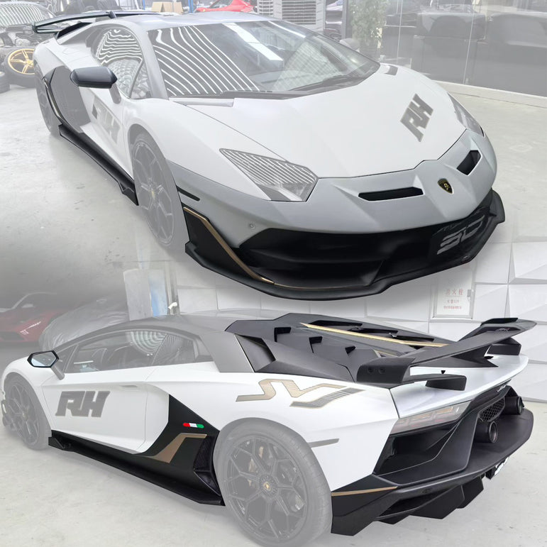 SD Dry Carbon Fibre Conversion Full Body Kit Conversion for Lamborghini Aventador LP700/720/740/750 Upgrade to SVJ Full Body Kit Aftermarket Carbon Fiber Part / Bodykit - Robot Bodykits