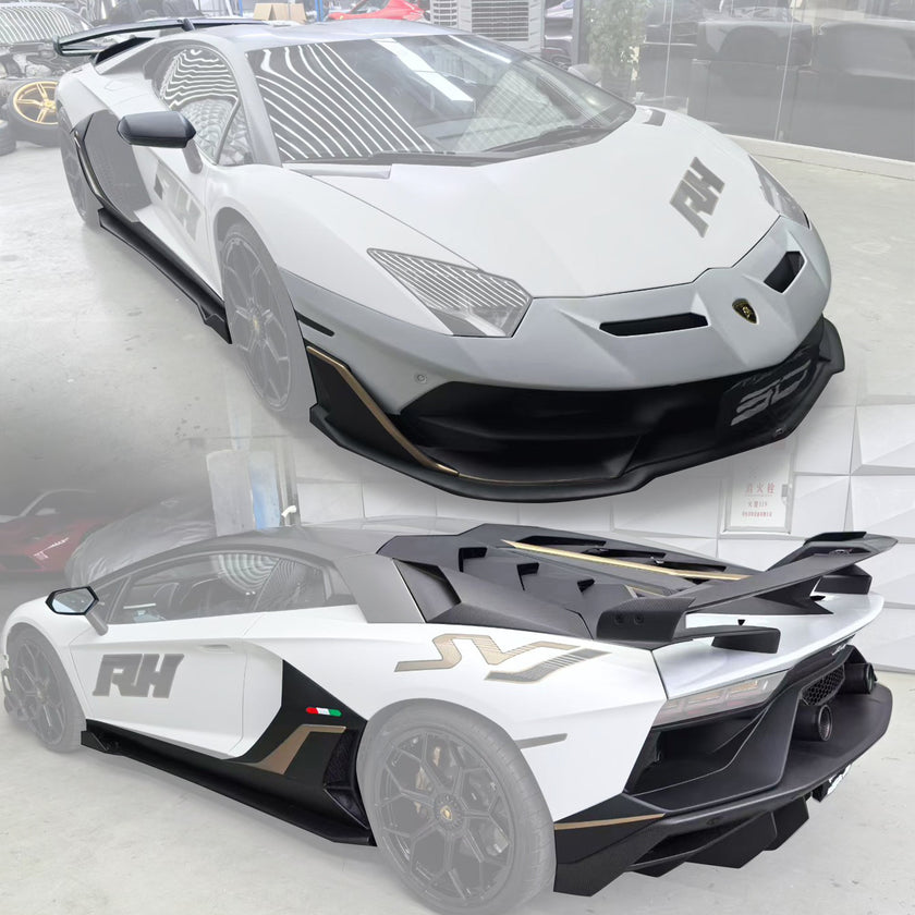 SD Dry Carbon Fibre Conversion Full Body Kit Conversion for Lamborghini Aventador LP700/720/740/750 Upgrade to SVJ Full Body Kit Aftermarket Carbon Fiber Part / Bodykit - Robot Bodykits