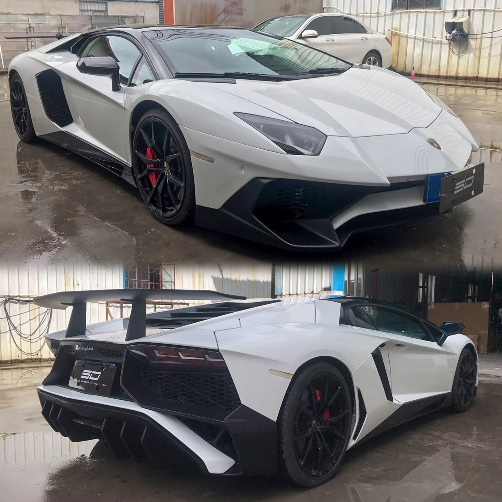 SD Dry Carbon Fibre Full Body Kit Conversion for Lamborghini Aventador LP700/720/740/750 Upgrade to SV Full Body Kit Aftermarket Carbon Fiber Part / Bodykit - Robot Bodykits