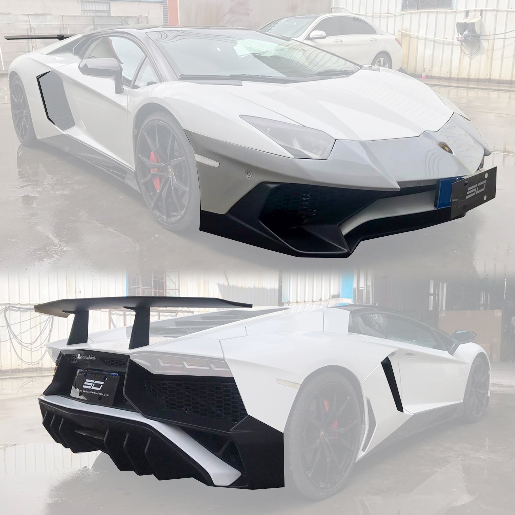 SD Dry Carbon Fibre Full Body Kit Conversion for Lamborghini Aventador LP700/720/740/750 Upgrade to SV Full Body Kit Aftermarket Carbon Fiber Part / Bodykit - Robot Bodykits