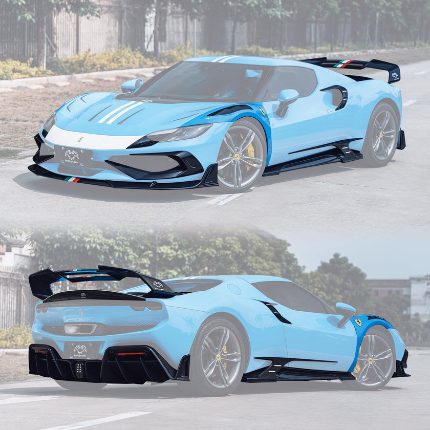 SD Dry Carbon Fibre (Prepreg) Full Aero Bodykit for Ferrari 296 GTB Aftermarket Carbon Fiber Part / Bodykit - Robot Bodykits