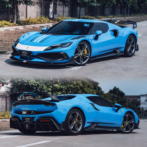 SD Dry Carbon Fibre (Prepreg) Full Aero Bodykit for Ferrari 296 GTB Aftermarket Carbon Fiber Part / Bodykit - Robot Bodykits