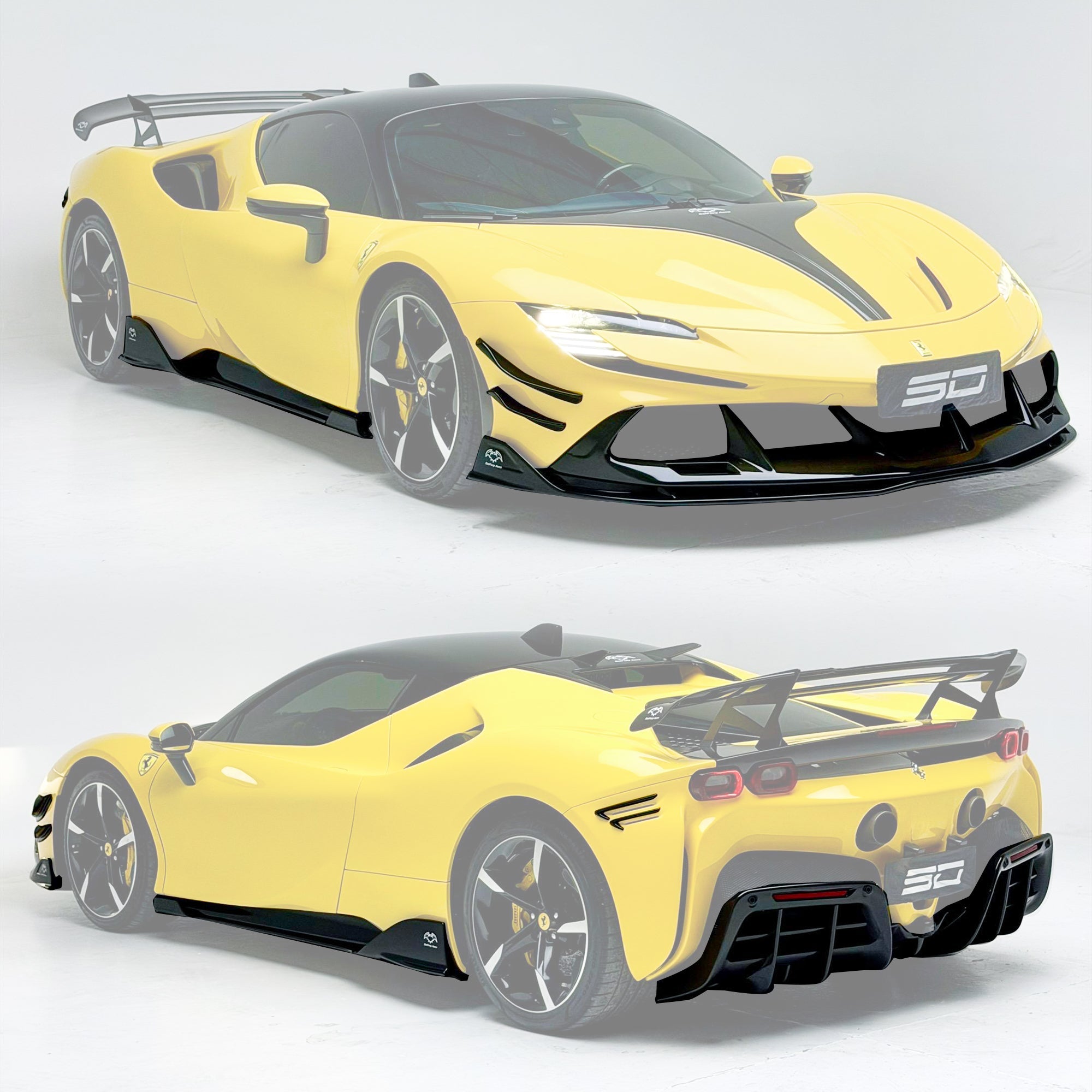 SD Dry Carbon Fibre (Prepreg) Full Aero Bodykit for Ferrari SF90 Aftermarket Carbon Fiber Part / Bodykit - Robot Bodykits