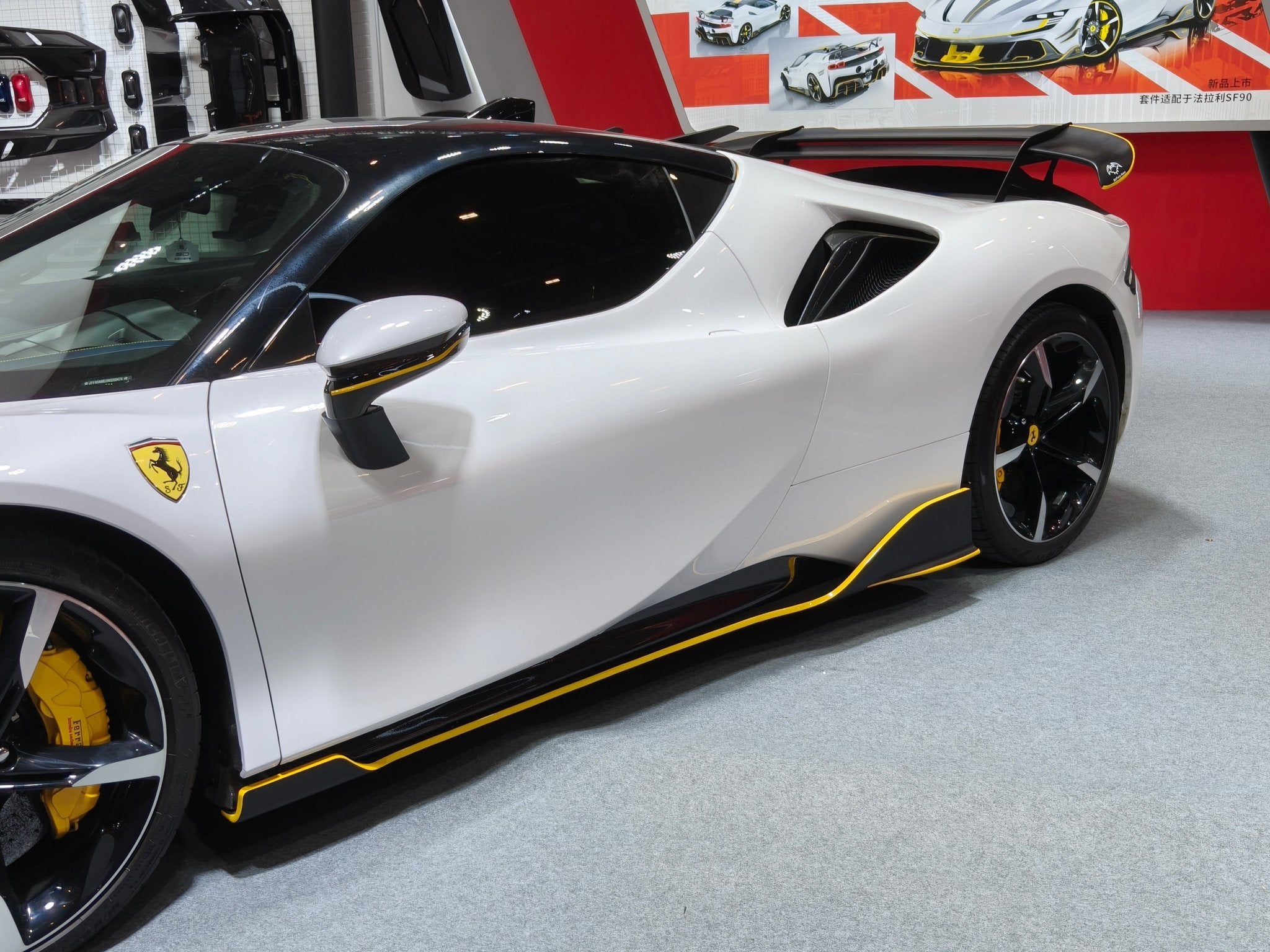 SD Dry Carbon Fibre (Prepreg) Full Aero Bodykit for Ferrari SF90 Aftermarket Carbon Fiber Part / Bodykit - Robot Bodykits