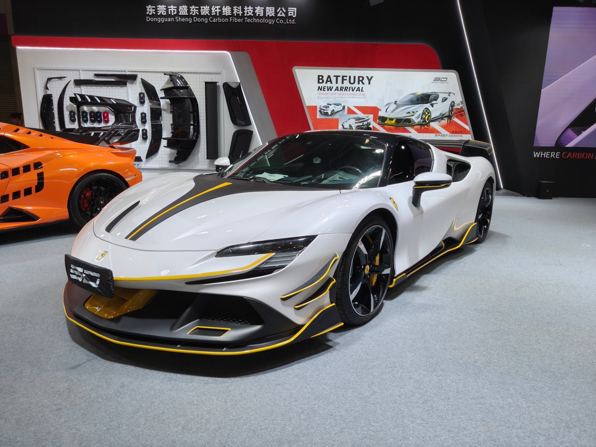 SD Dry Carbon Fibre (Prepreg) Full Aero Bodykit for Ferrari SF90 Aftermarket Carbon Fiber Part / Bodykit - Robot Bodykits