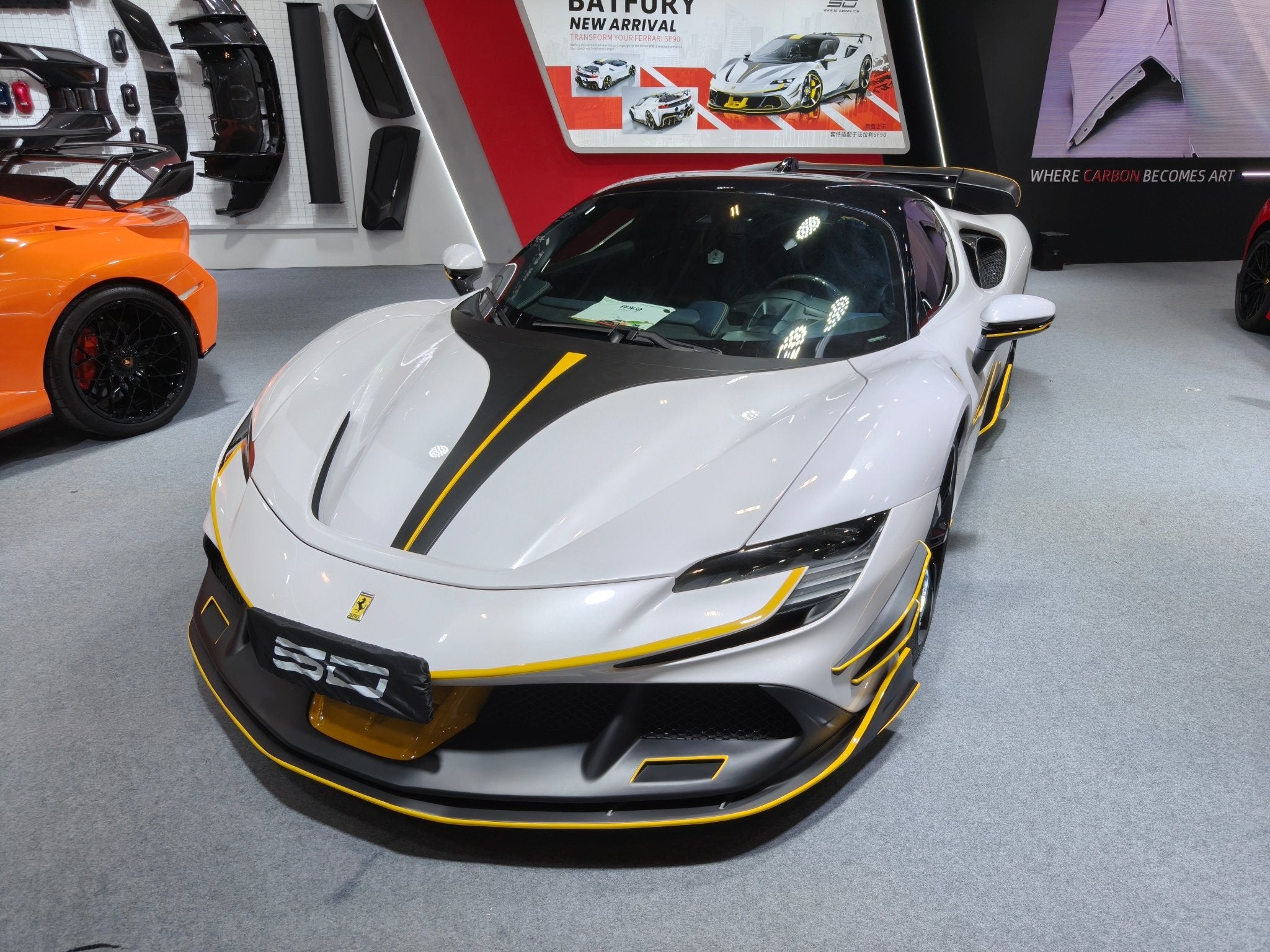 SD Dry Carbon Fibre (Prepreg) Full Aero Bodykit for Ferrari SF90 Aftermarket Carbon Fiber Part / Bodykit - Robot Bodykits
