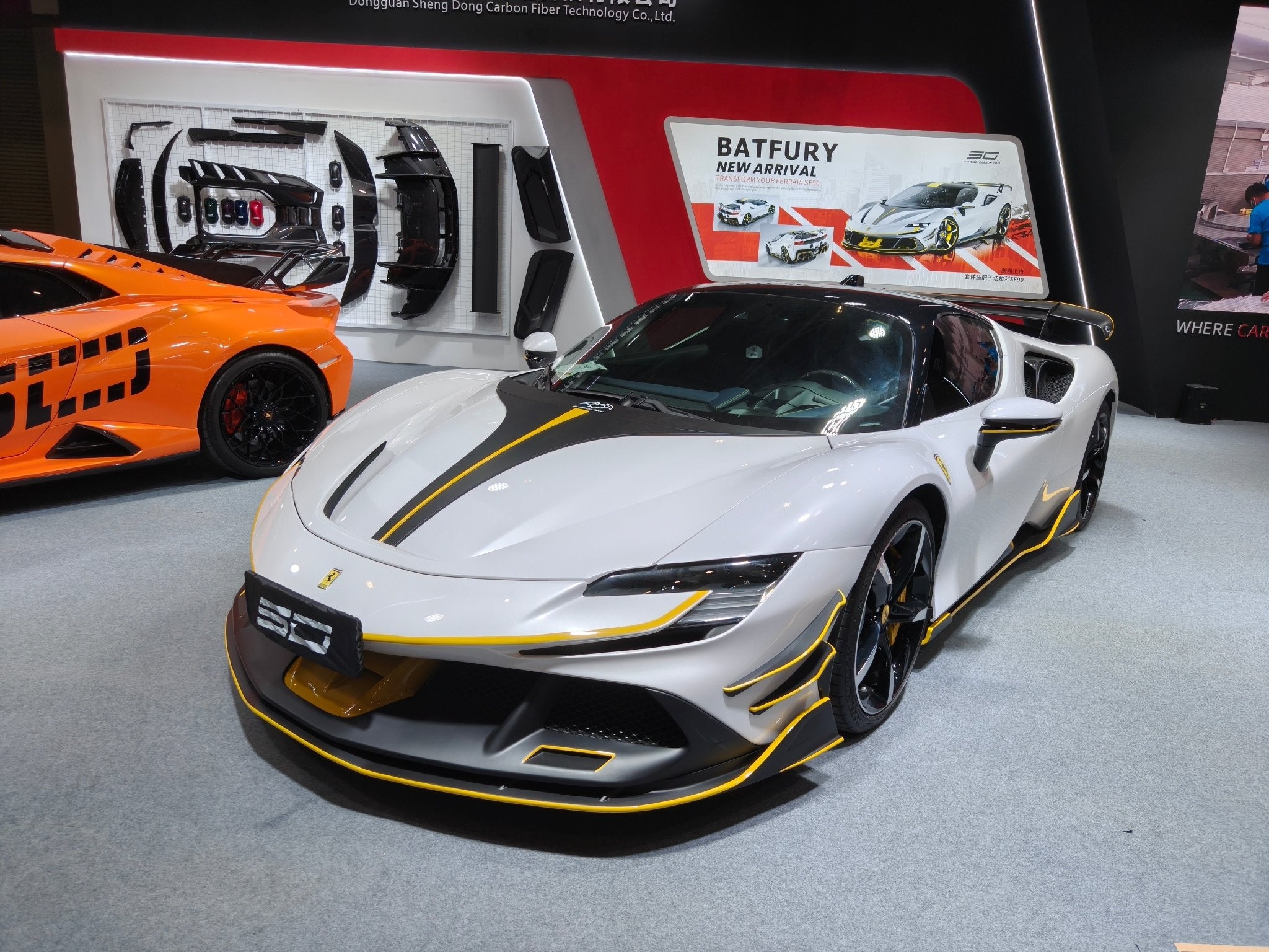 SD Dry Carbon Fibre (Prepreg) Full Aero Bodykit for Ferrari SF90 Aftermarket Carbon Fiber Part / Bodykit - Robot Bodykits