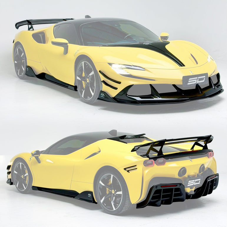 SD Dry Carbon Fibre (Prepreg) Full Aero Bodykit for Ferrari SF90 Aftermarket Carbon Fiber Part / Bodykit - Robot Bodykits