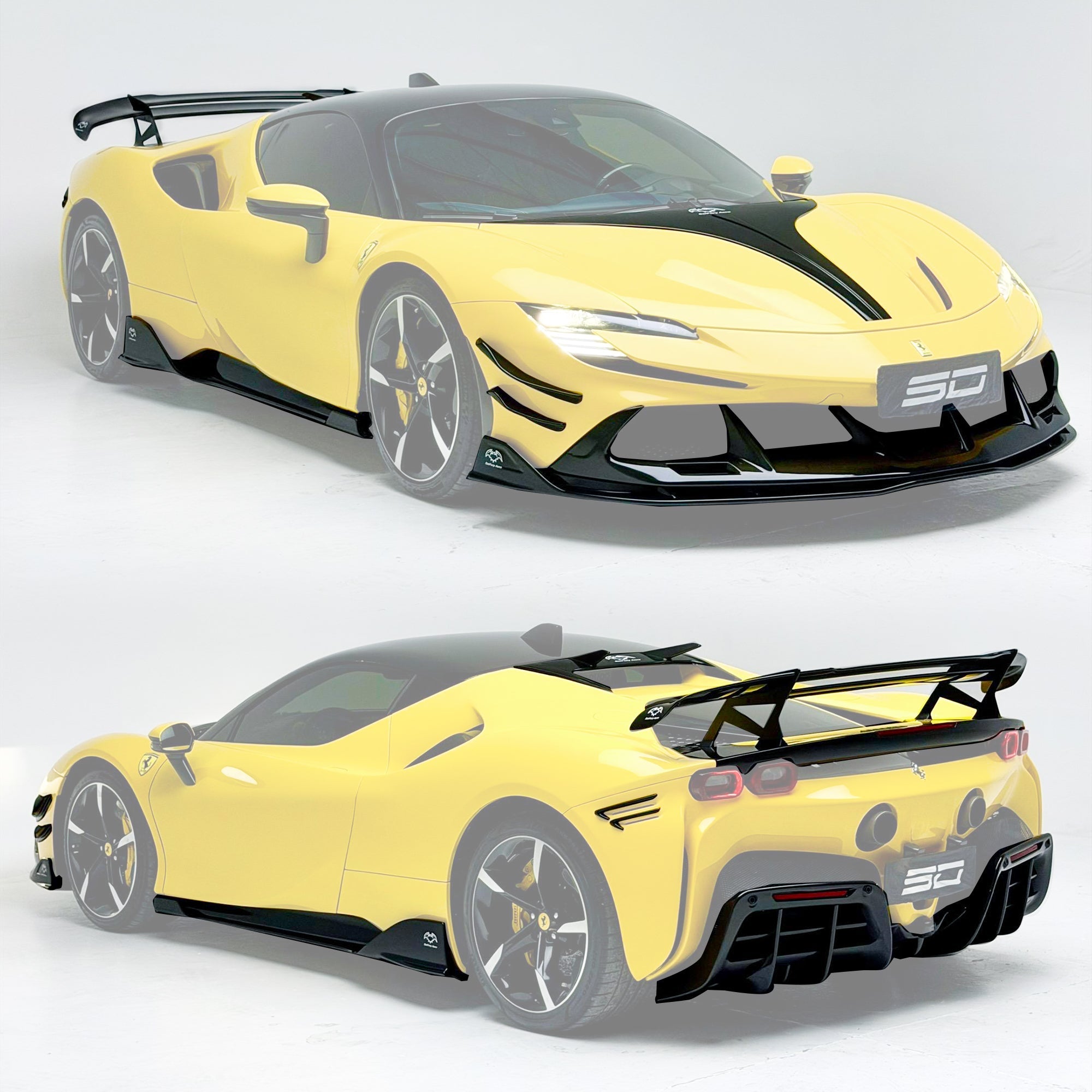 SD Dry Carbon Fibre (Prepreg) Full Aero Bodykit for Ferrari SF90 Aftermarket Carbon Fiber Part / Bodykit - Robot Bodykits