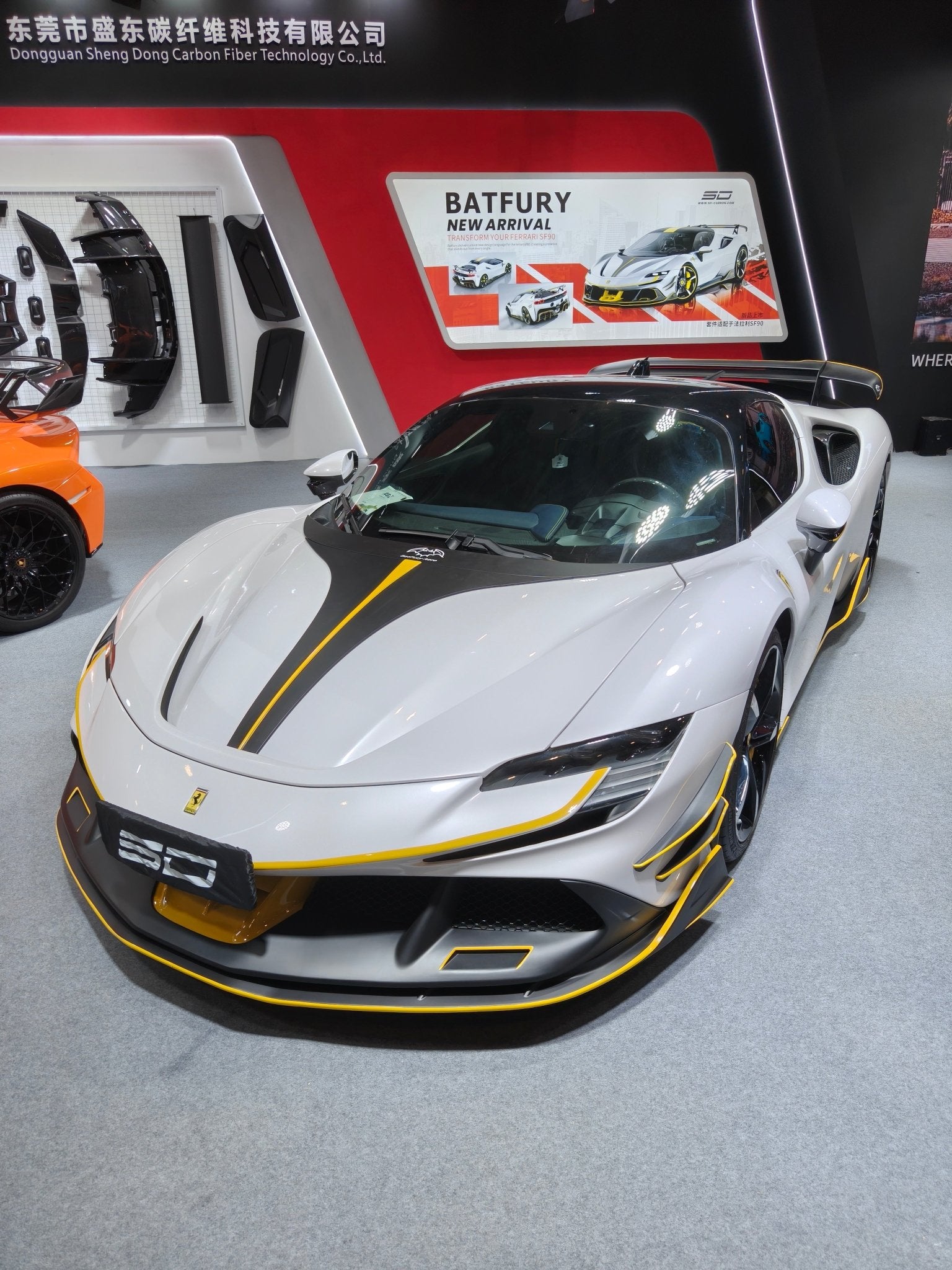 SD Dry Carbon Fibre (Prepreg) Full Aero Bodykit for Ferrari SF90 Aftermarket Carbon Fiber Part / Bodykit - Robot Bodykits