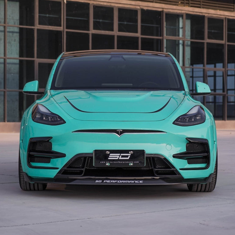 SD Dry Carbon Hood Bonnet For Tesla Model Y / Performance Aftermarket Carbon Fiber Part / Bodykit - Robot Bodykits