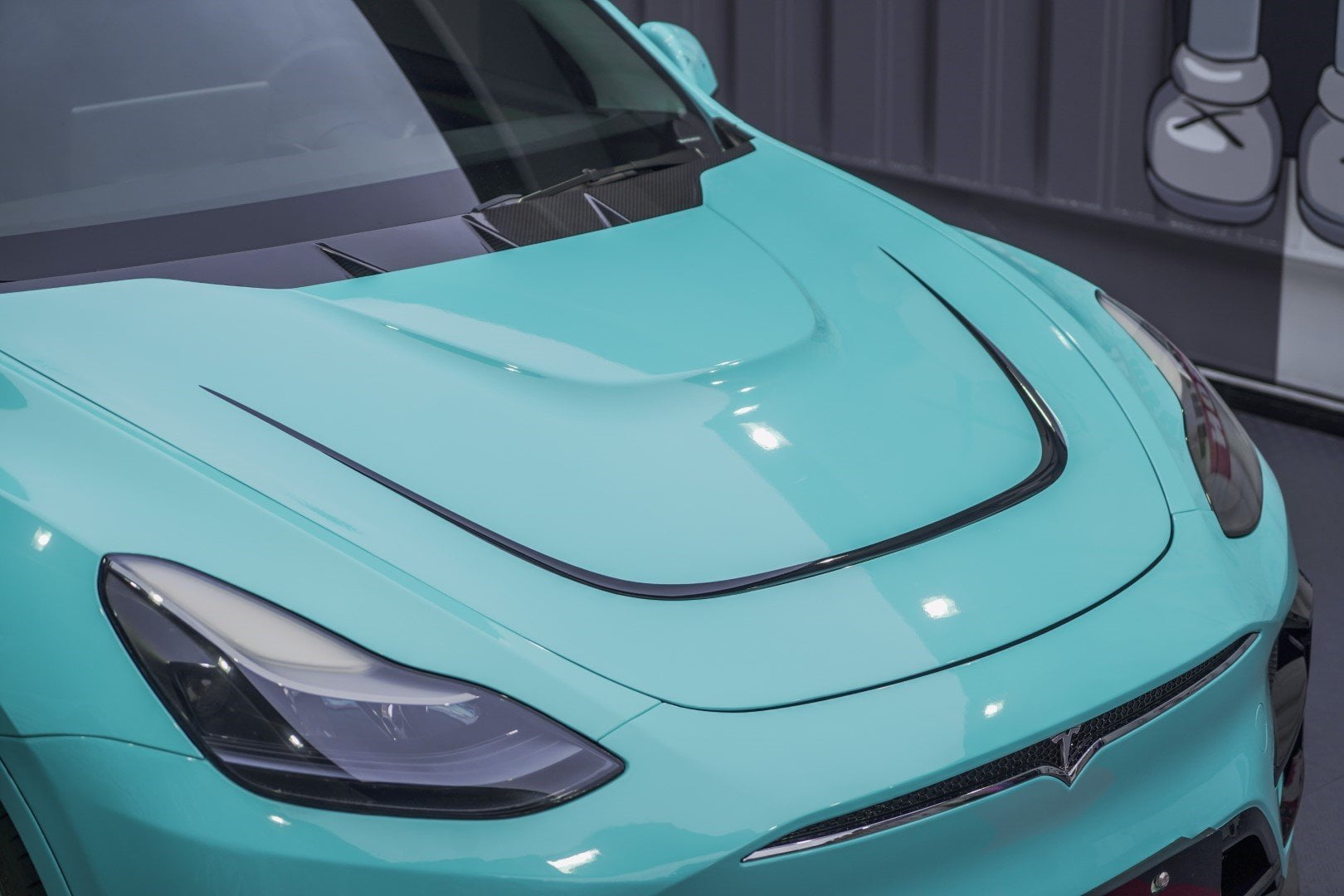 SD Dry Carbon Hood Bonnet For Tesla Model Y / Performance Aftermarket Carbon Fiber Part / Bodykit - Robot Bodykits