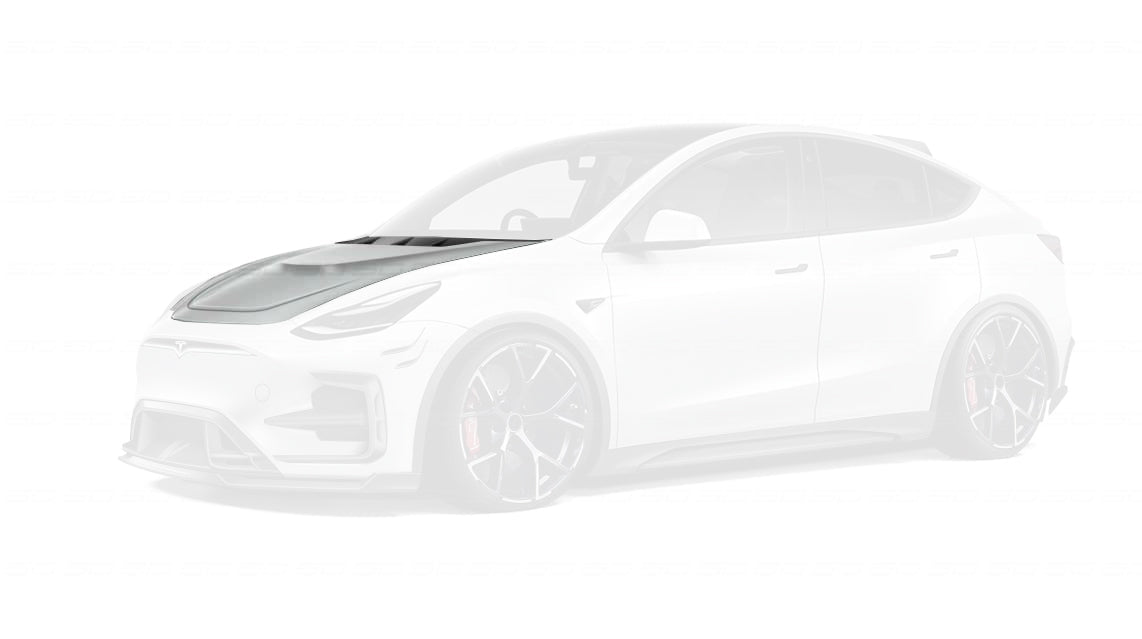 SD Dry Carbon Hood Bonnet For Tesla Model Y / Performance Aftermarket Carbon Fiber Part / Bodykit - Robot Bodykits
