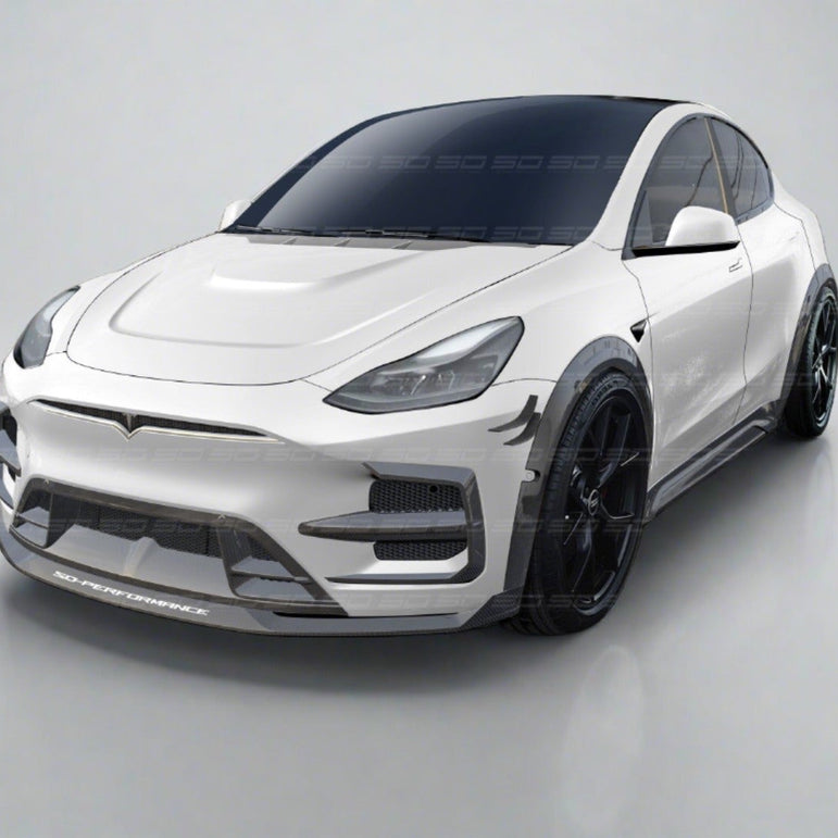 SD Dry Carbon Hood Bonnet For Tesla Model Y / Performance Aftermarket Carbon Fiber Part / Bodykit - Robot Bodykits