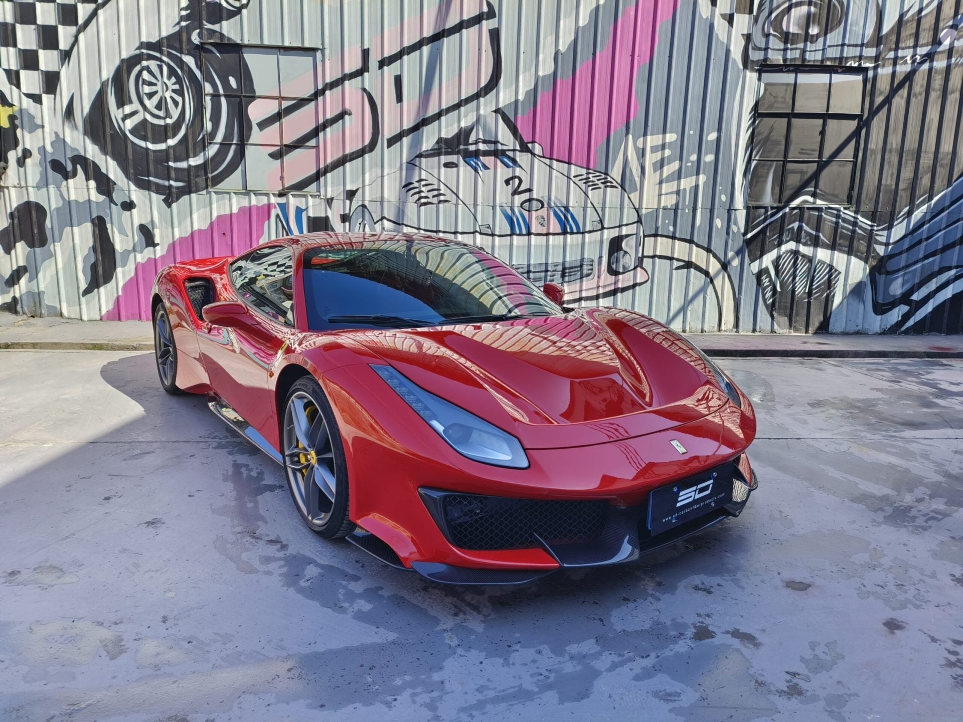 SD Dynamics Full Ferrari 488GTB Upgrade to Pista Conversion Body Kit Aftermarket Carbon Fiber Part / Bodykit - Robot Bodykits