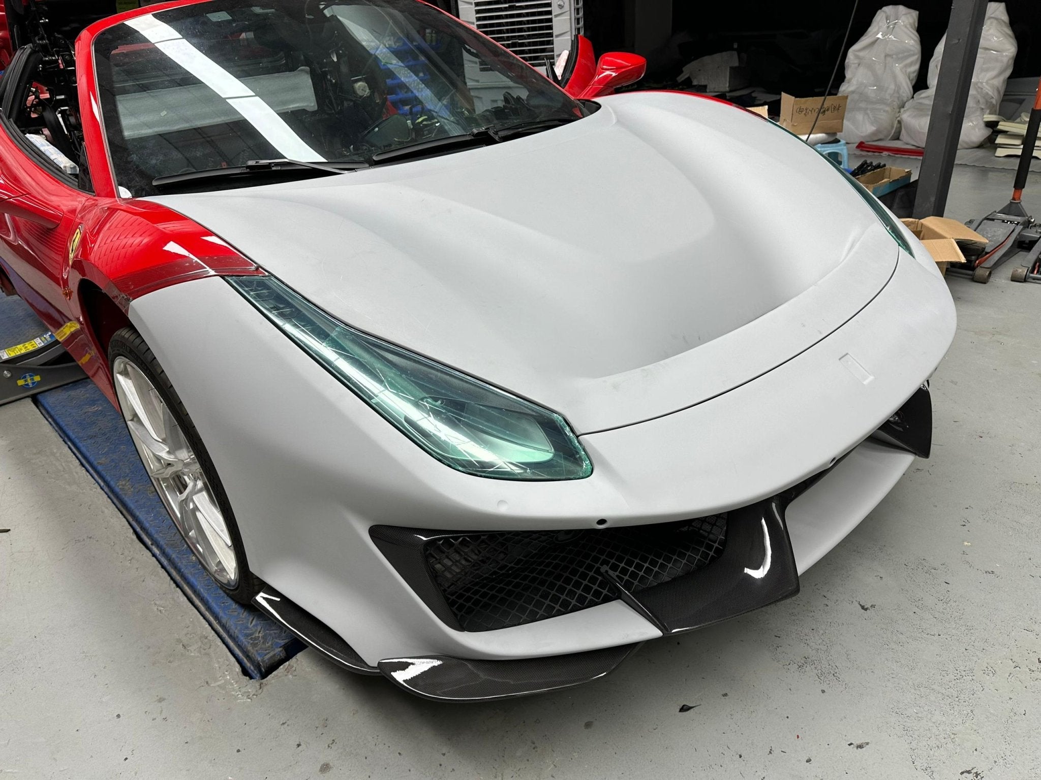 SD Dynamics Full Ferrari 488GTB Upgrade to Pista Conversion Body Kit Aftermarket Carbon Fiber Part / Bodykit - Robot Bodykits