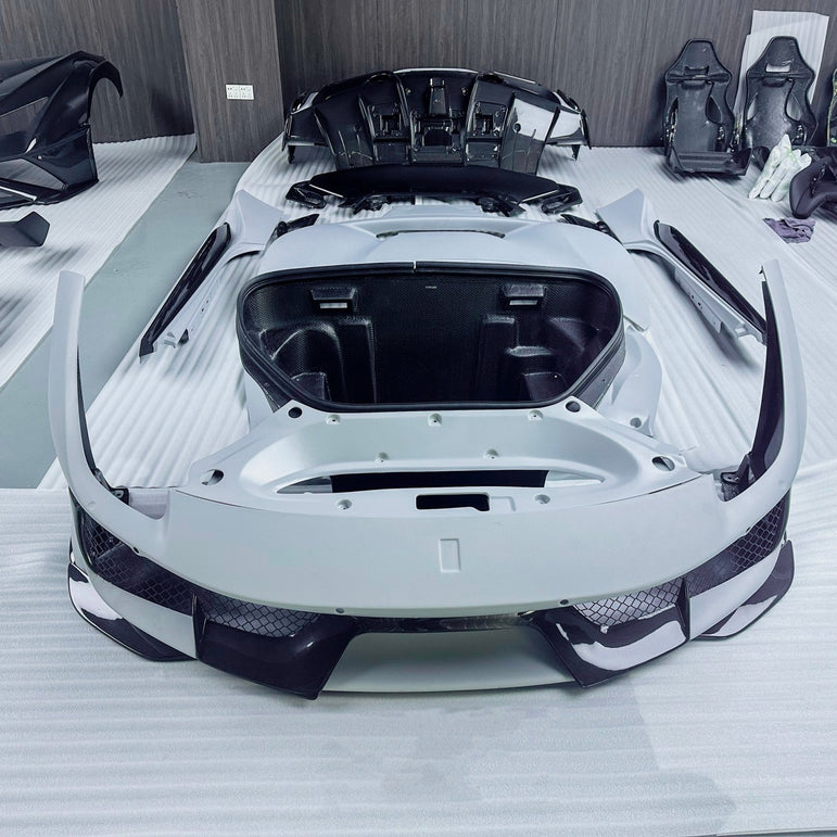 SD Dynamics Full Ferrari 488GTB Upgrade to Pista Conversion Body Kit Aftermarket Carbon Fiber Part / Bodykit - Robot Bodykits
