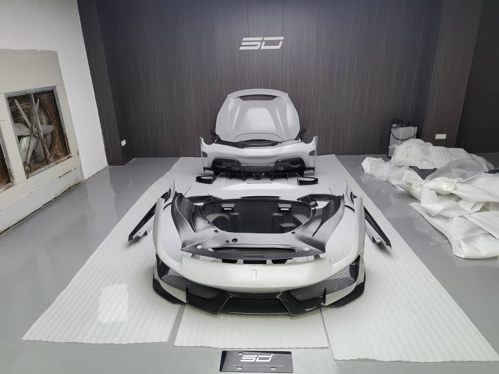 SD Dynamics Full Ferrari 488GTB Upgrade to Pista Conversion Body Kit Aftermarket Carbon Fiber Part / Bodykit - Robot Bodykits