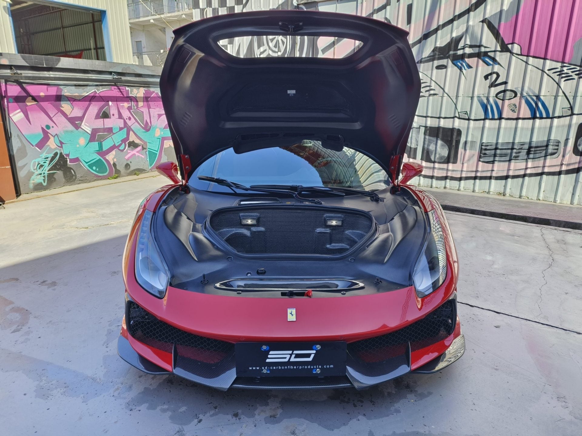 SD Dynamics Full Ferrari 488GTB Upgrade to Pista Conversion Body Kit Aftermarket Carbon Fiber Part / Bodykit - Robot Bodykits