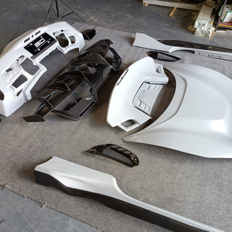 SD Dynamics Full Ferrari 488GTB Upgrade to Pista Conversion Body Kit Aftermarket Carbon Fiber Part / Bodykit - Robot Bodykits