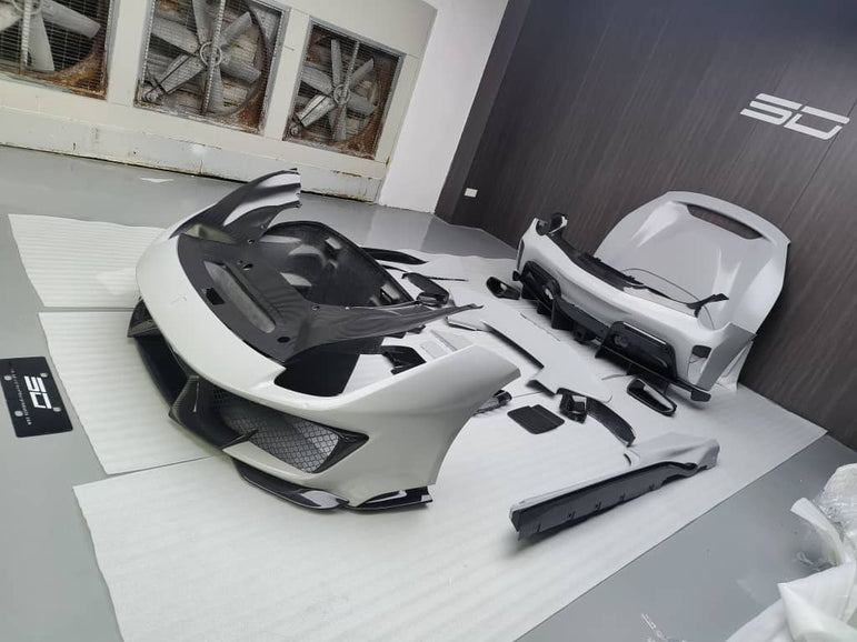 SD Dynamics Full Ferrari 488GTB Upgrade to Pista Conversion Body Kit Aftermarket Carbon Fiber Part / Bodykit - Robot Bodykits