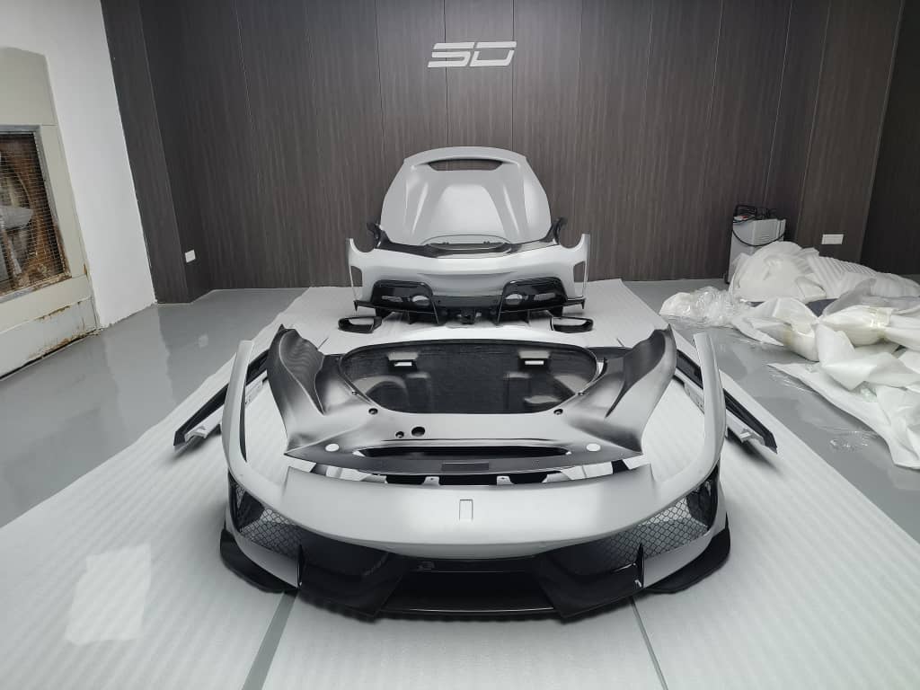 SD Dynamics Full Ferrari 488GTB Upgrade to Pista Conversion Body Kit Aftermarket Carbon Fiber Part / Bodykit - Robot Bodykits
