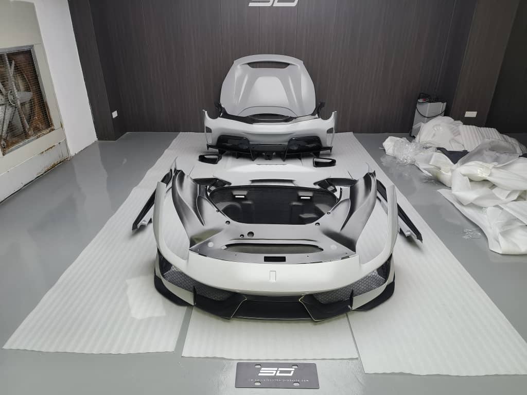 SD Dynamics Full Ferrari 488GTB Upgrade to Pista Conversion Body Kit Aftermarket Carbon Fiber Part / Bodykit - Robot Bodykits