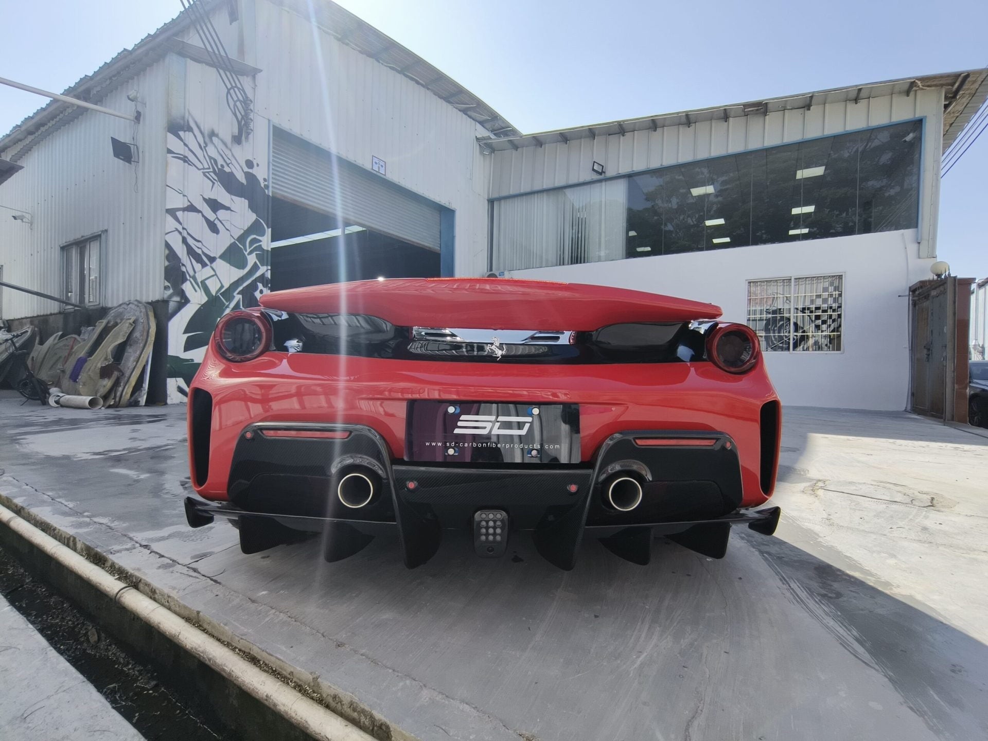 SD Dynamics Full Ferrari 488GTB Upgrade to Pista Conversion Body Kit Aftermarket Carbon Fiber Part / Bodykit - Robot Bodykits