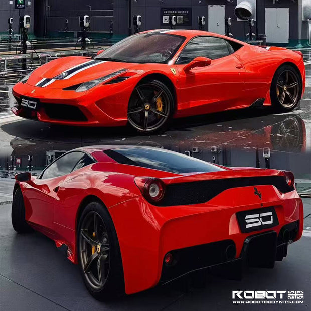 SD Ferrari 458 Italia / Spider Speciale Style Conversion Dry - Carbon Body Kit – Real Prepreg Dry Carbon Aftermarket Carbon Fiber Part / Bodykit - Robot Bodykits