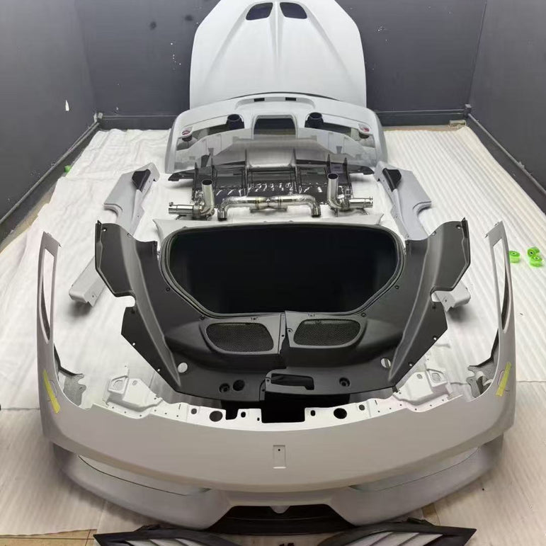 SD Ferrari 458 Italia / Spider Speciale Style Conversion Dry - Carbon Body Kit – Real Prepreg Dry Carbon Aftermarket Carbon Fiber Part / Bodykit - Robot Bodykits
