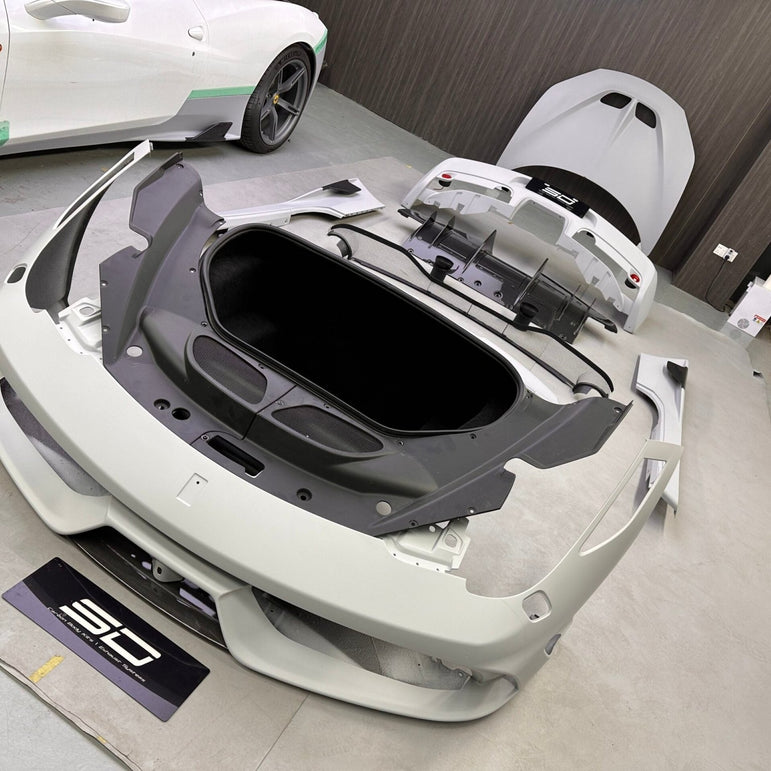 SD Ferrari 458 Italia / Spider Speciale Style Conversion Dry-Carbon Body Kit – Real Prepreg Dry Carbon Aftermarket Carbon Fiber Part / Bodykit - Robot Bodykits
