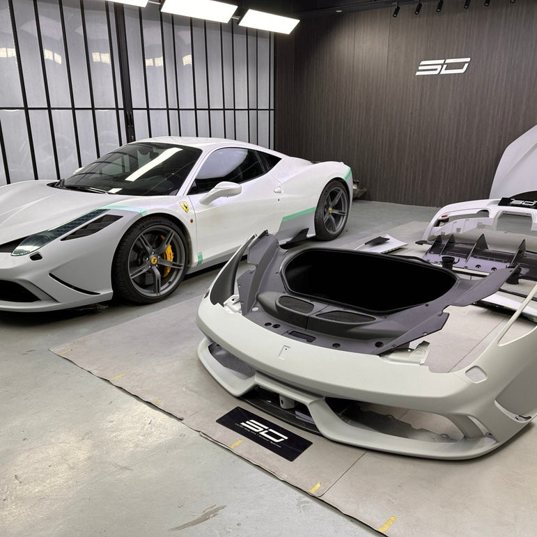 SD Ferrari 458 Italia / Spider Speciale Style Conversion Dry - Carbon Body Kit – Real Prepreg Dry Carbon Aftermarket Carbon Fiber Part / Bodykit - Robot Bodykits