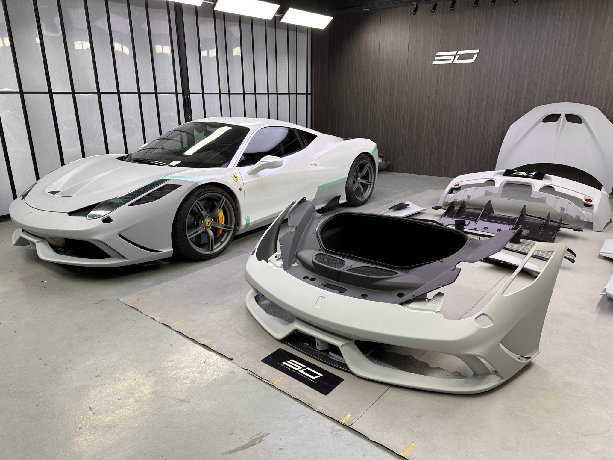 SD Ferrari 458 Italia / Spider Speciale Style Conversion Dry - Carbon Body Kit – Real Prepreg Dry Carbon Aftermarket Carbon Fiber Part / Bodykit - Robot Bodykits