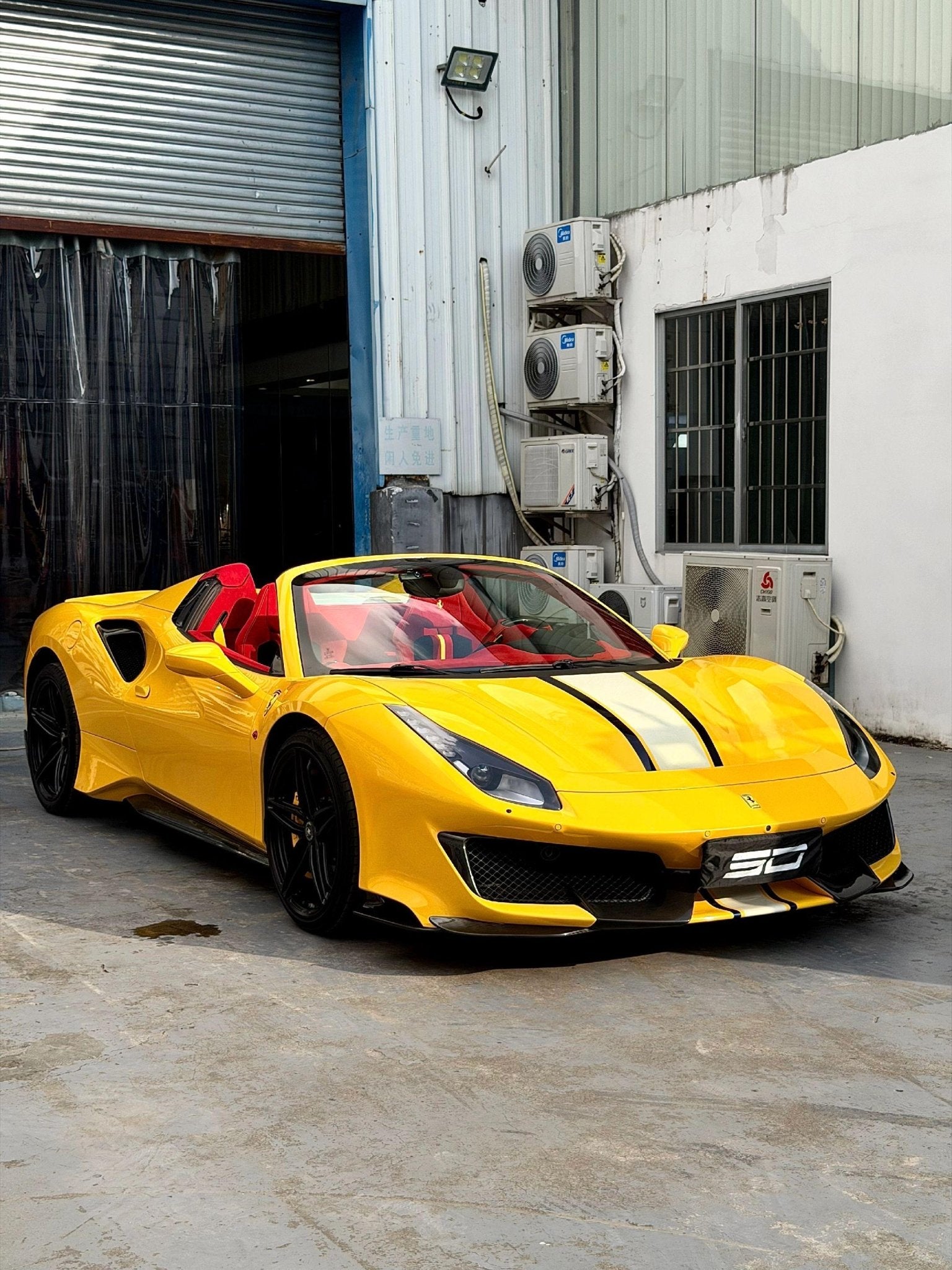 SD Full Ferrari 488GTB Upgrade to Pista Conversion Body Kit Aftermarket Carbon Fiber Part / Bodykit - Robot Bodykits