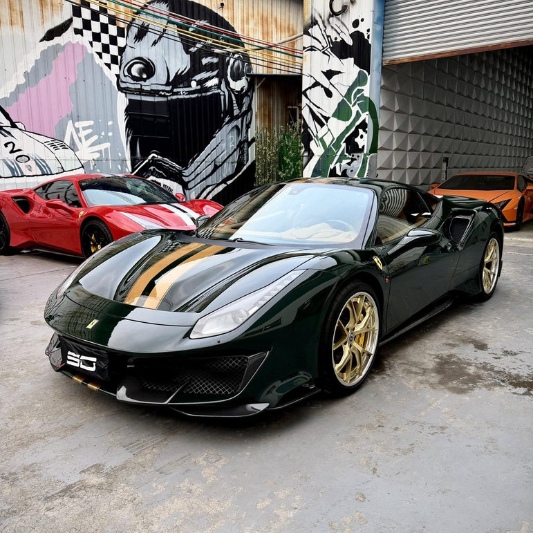 SD Full Ferrari 488GTB Upgrade to Pista Conversion Body Kit Aftermarket Carbon Fiber Part / Bodykit - Robot Bodykits
