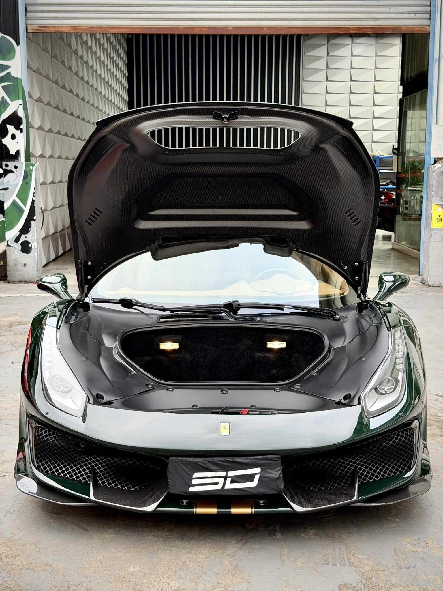 SD Full Ferrari 488GTB Upgrade to Pista Conversion Body Kit Aftermarket Carbon Fiber Part / Bodykit - Robot Bodykits