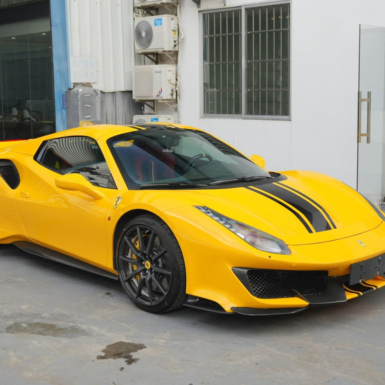 SD Full Ferrari 488GTB Upgrade to Pista Conversion Body Kit Aftermarket Carbon Fiber Part / Bodykit - Robot Bodykits
