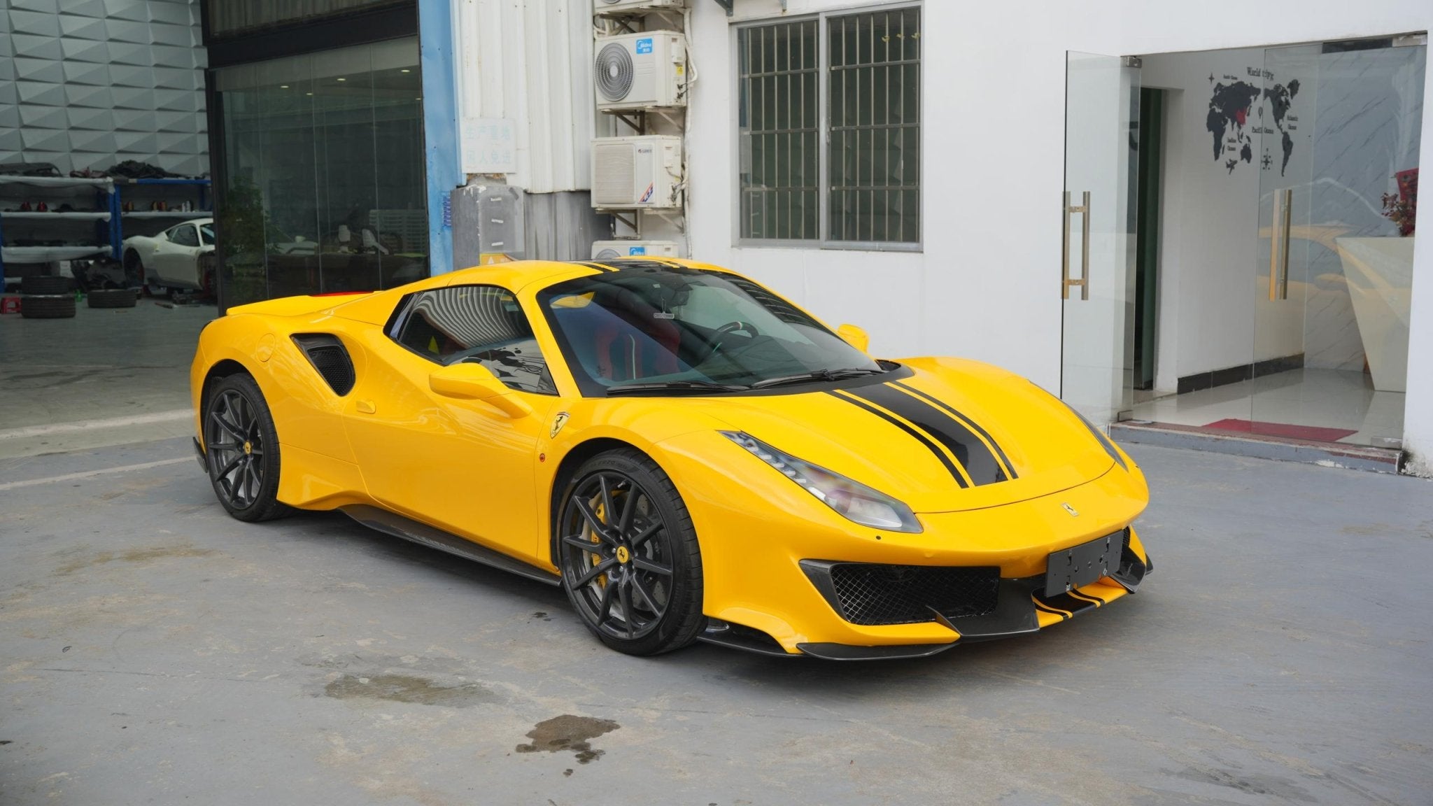 SD Full Ferrari 488GTB Upgrade to Pista Conversion Body Kit Aftermarket Carbon Fiber Part / Bodykit - Robot Bodykits