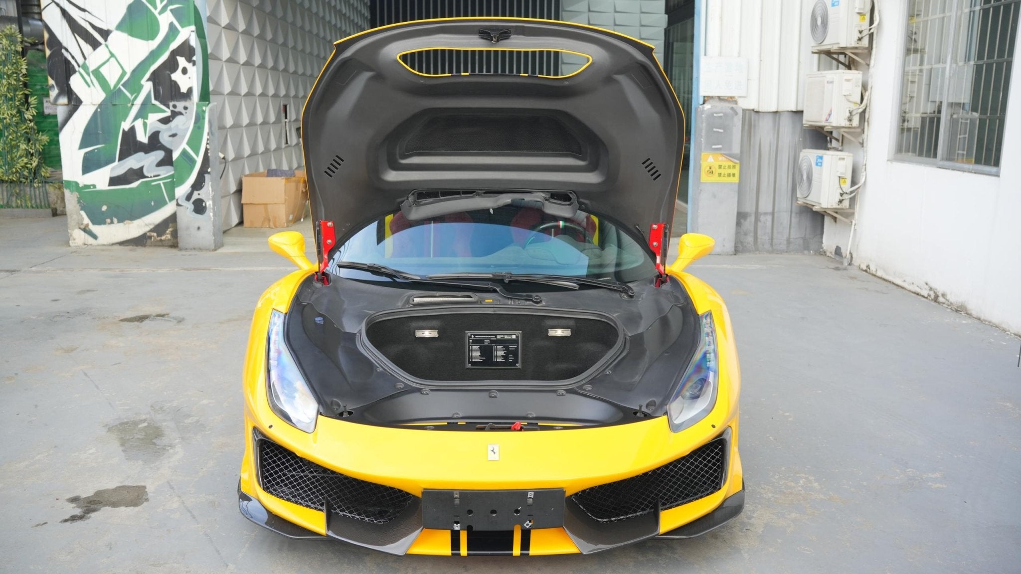 SD Full Ferrari 488GTB Upgrade to Pista Conversion Body Kit Aftermarket Carbon Fiber Part / Bodykit - Robot Bodykits