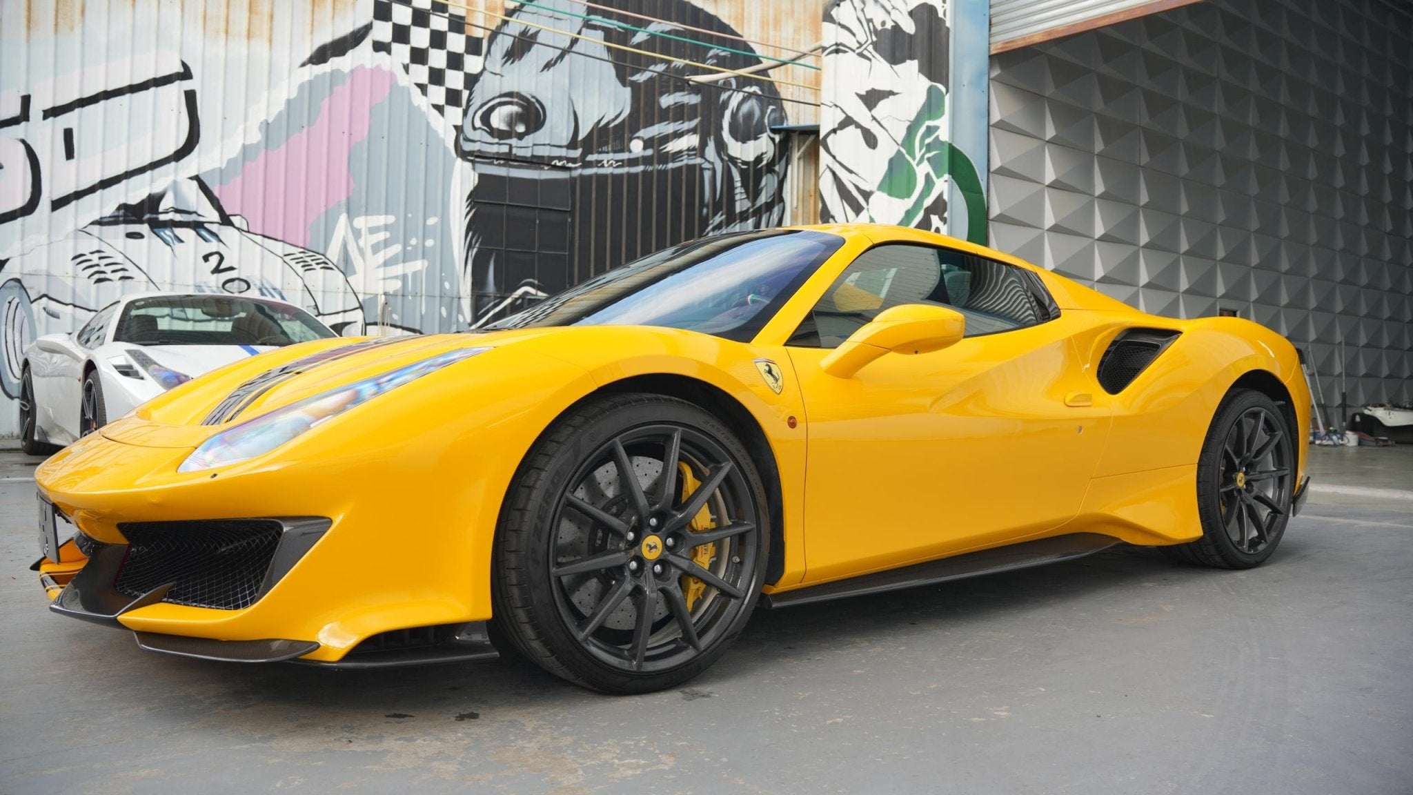 SD Full Ferrari 488GTB Upgrade to Pista Conversion Body Kit Aftermarket Carbon Fiber Part / Bodykit - Robot Bodykits
