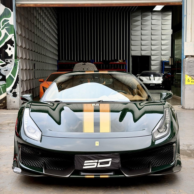 SD Full Ferrari 488GTB Upgrade to Pista Conversion Body Kit Aftermarket Carbon Fiber Part / Bodykit - Robot Bodykits
